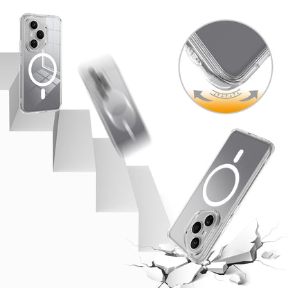 TPU + Acrylic Clear Phone Case Compatible with MagSafe - For Honor 400 Pro (Global)