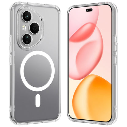 TPU + Acrylic Clear Phone Case Compatible with MagSafe - For Honor 400 Pro (Global)