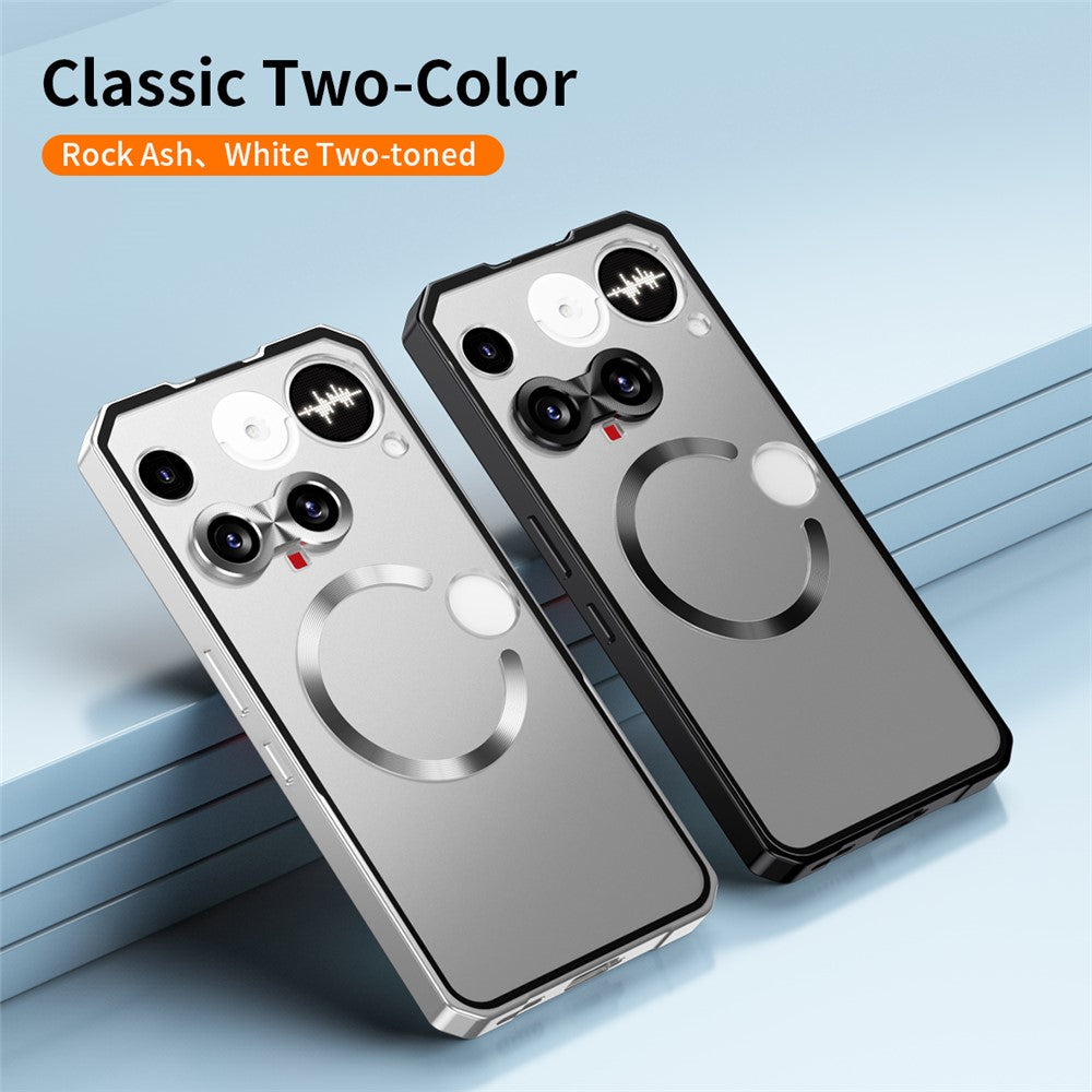 Hard PC Metal Frame Case Compatible with MagSafe - For Nothing Phone (3)