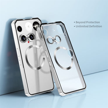 Hard PC Metal Frame Case Compatible with MagSafe - For Nothing Phone (3)