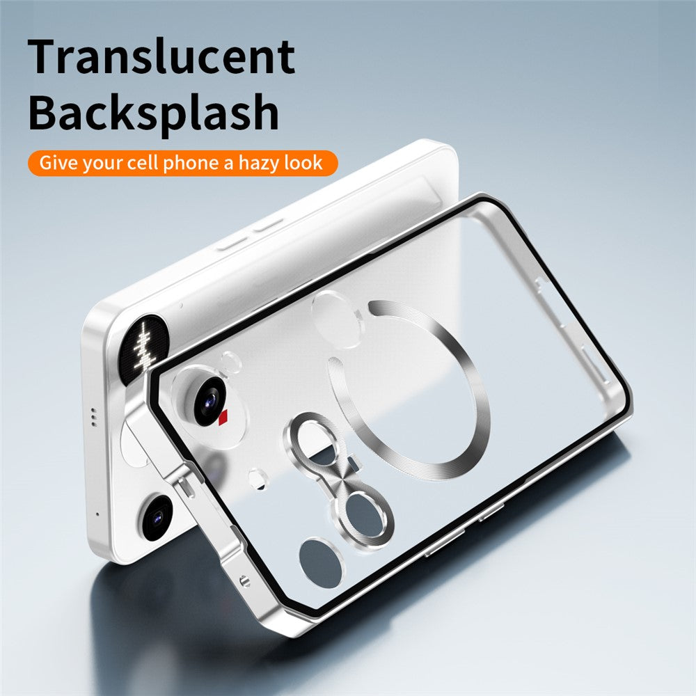 Hard PC Metal Frame Case Compatible with MagSafe - For Nothing Phone (3)
