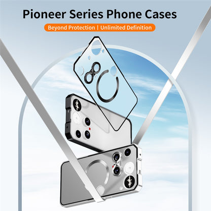 Hard PC Metal Frame Case Compatible with MagSafe - For Nothing Phone (3)
