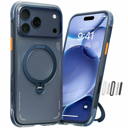 TORRAS Ostand Q3 Air Series Case with MagSafe PC + TPU Phone Cover - For iPhone 17 Pro Max