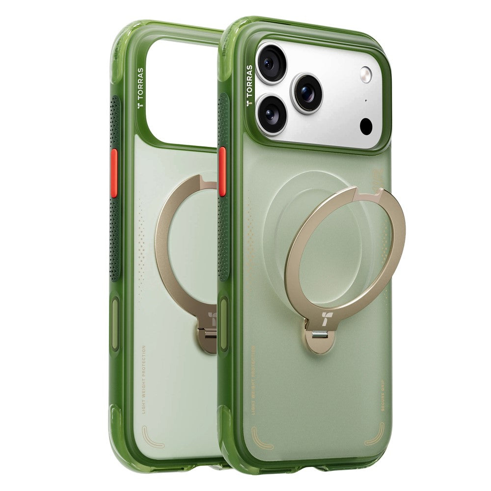 TORRAS Ostand Q3 Air Series Case with MagSafe PC + TPU Phone Cover - For iPhone 17 Pro Max