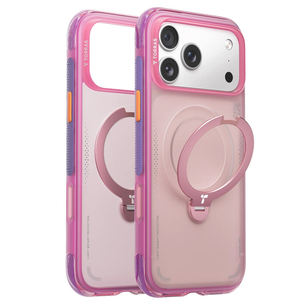TORRAS Ostand Q3 Air Series Case with MagSafe PC + TPU Phone Cover - For iPhone 17 Pro