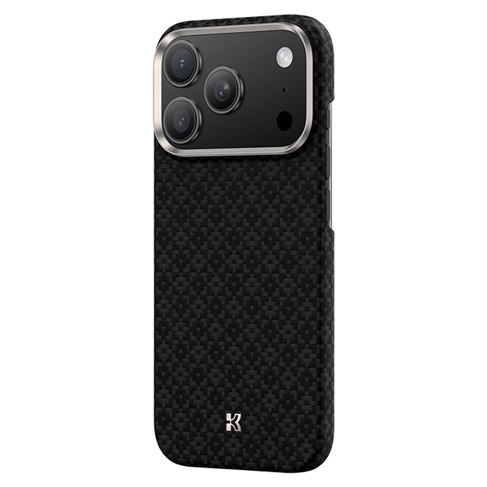 Benks C1 Kevlar Aramid Fiber Diamond Texture Woven Black Phone Case Compatible with MagSafe - For iPhone 17 Pro