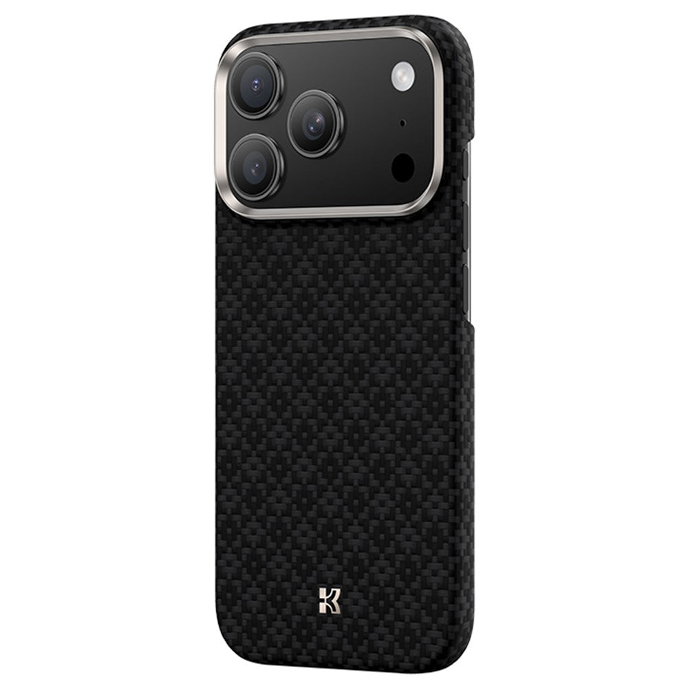 Benks C1 Kevlar Aramid Fiber Diamond Texture Woven Black Phone Case Compatible with MagSafe - For iPhone 17 Pro Max