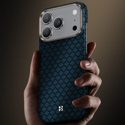 Benks C1 Kevlar Aramid Fiber Woven Blue Phone Case Compatible with MagSafe - For iPhone 17 Pro