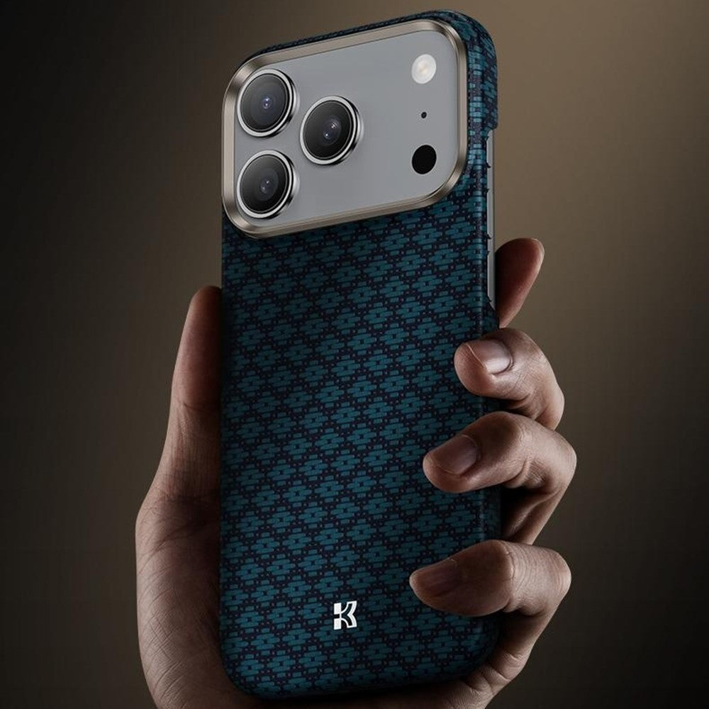 Benks C1 Kevlar Aramid Fiber Woven Blue Phone Case Compatible with MagSafe - For iPhone 17 Pro Max