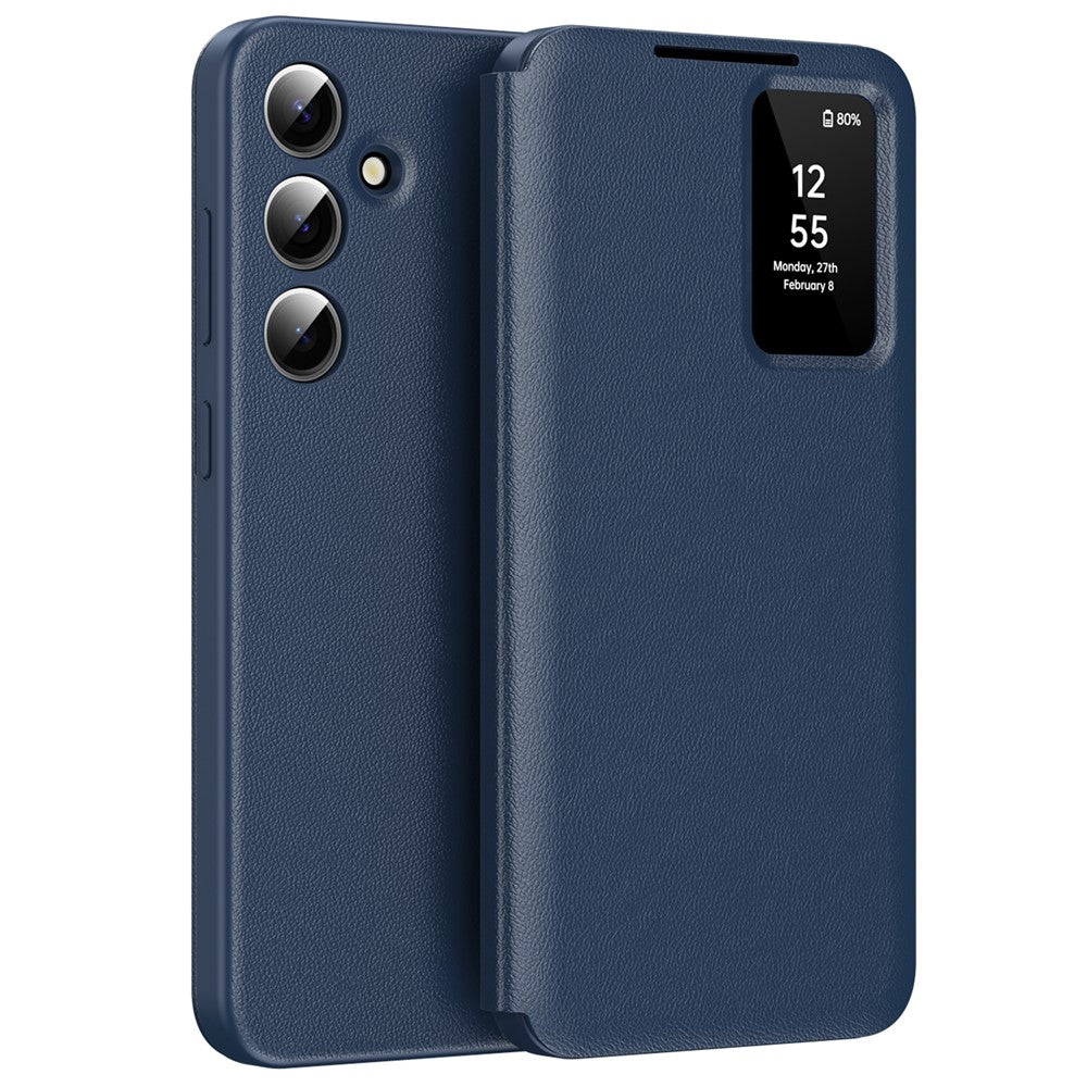 View Window PU Leather Wallet Case - For Samsung Galaxy S25 FE