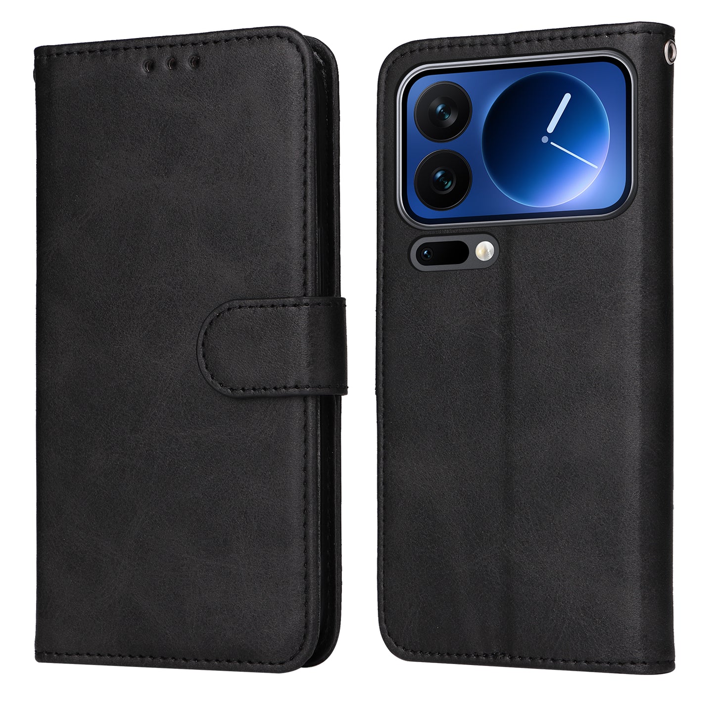 Wallet PU Leather Case Folio Flip Phone Cover - For Xiaomi 17 Pro