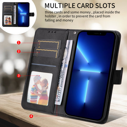 Wallet PU Leather Case Folio Flip Phone Cover - For Xiaomi 17 Pro