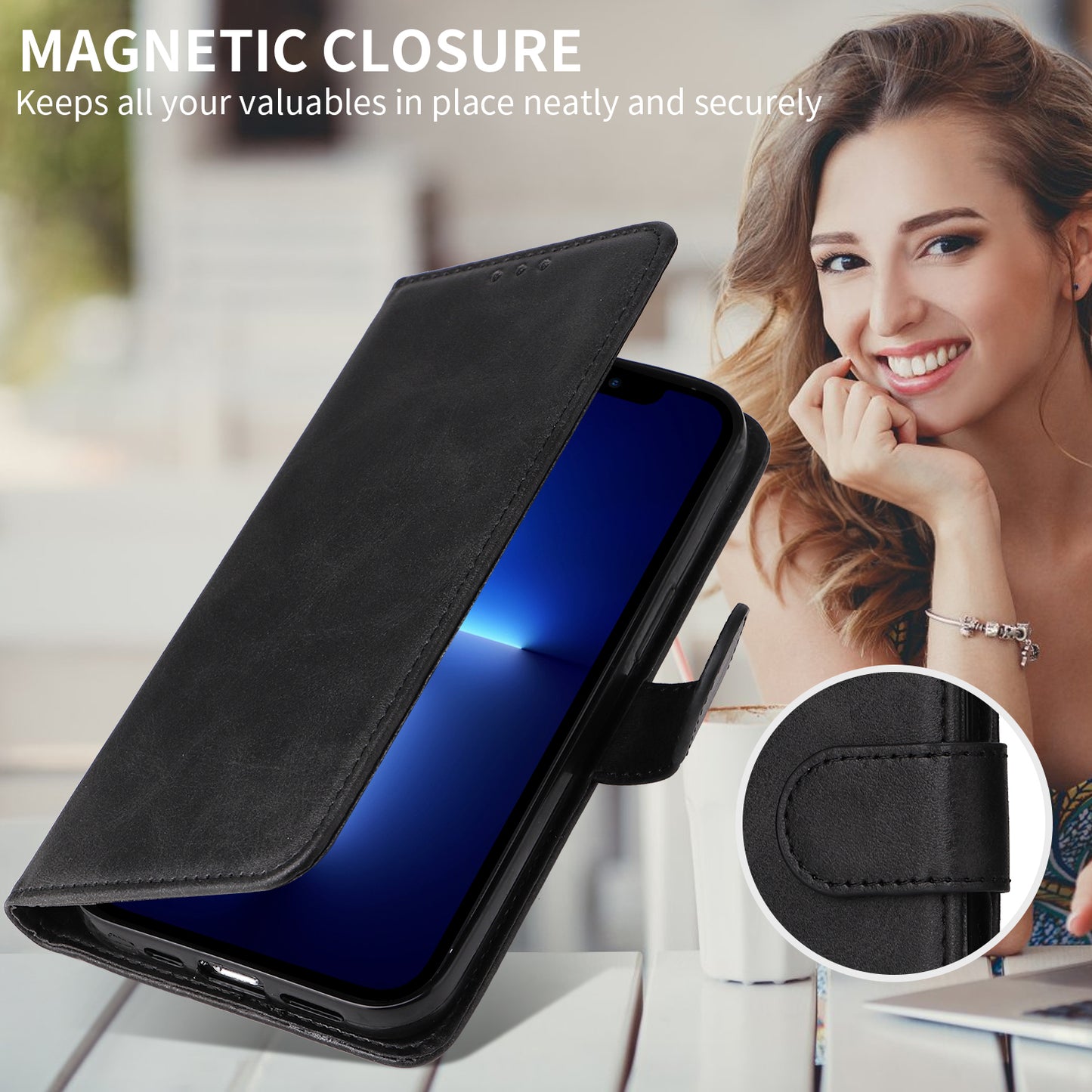 Wallet PU Leather Case Folio Flip Phone Cover - For Xiaomi 17 Pro