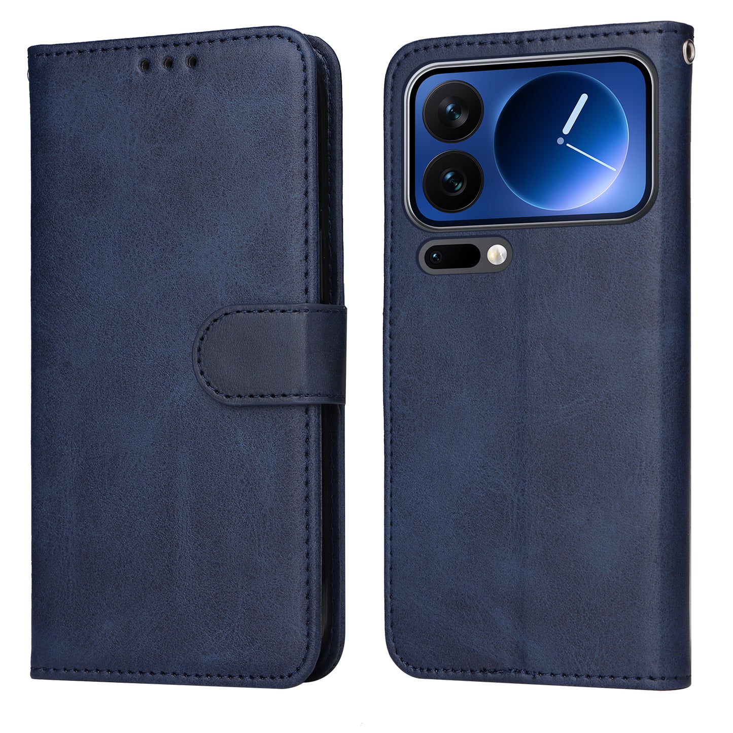 Wallet PU Leather Case Folio Flip Phone Cover - For Xiaomi 17 Pro