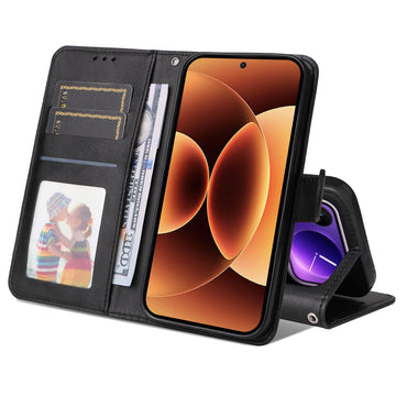Wallet PU Leather Case Folio Flip Phone Cover - For Xiaomi 17 Pro Max