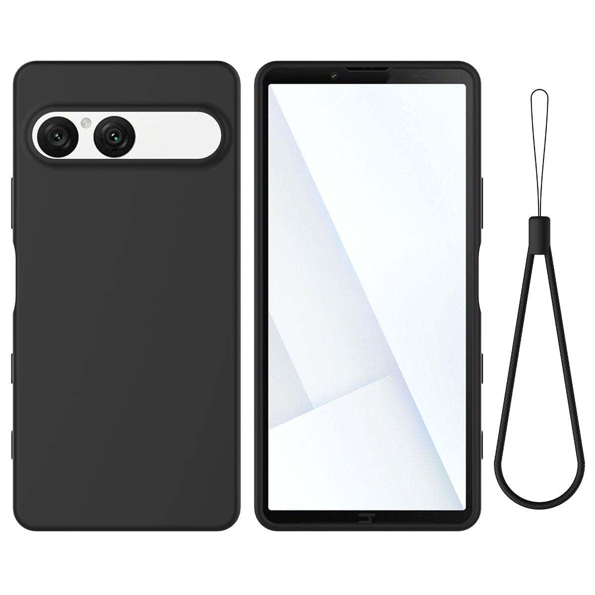 Liquid Silicone Case with Hand Strap - For Sony Xperia 10 VII