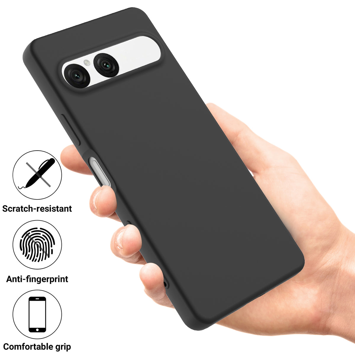 Liquid Silicone Case with Hand Strap - For Sony Xperia 10 VII