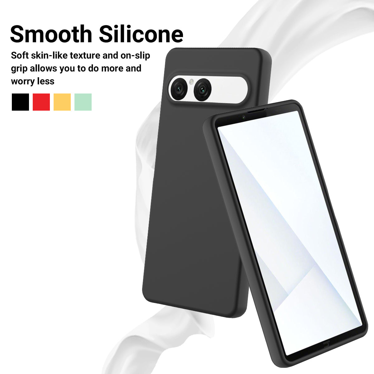 Liquid Silicone Case with Hand Strap - For Sony Xperia 10 VII