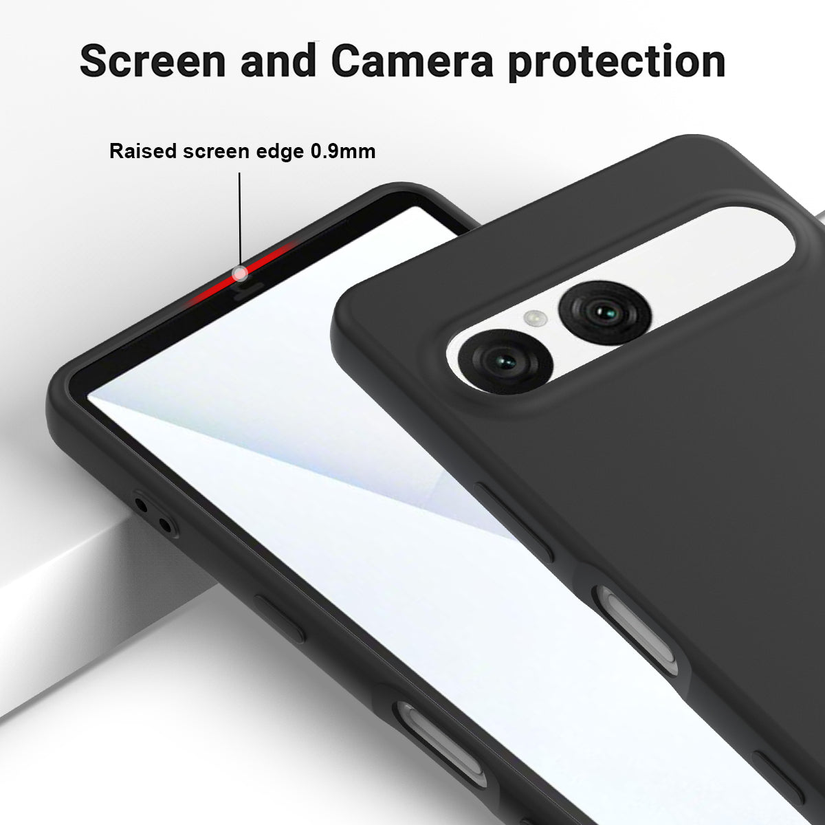 Liquid Silicone Case with Hand Strap - For Sony Xperia 10 VII