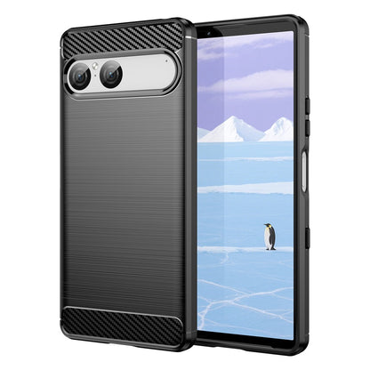 Carbon Fiber Texture Brushed Case - For Sony Xperia 10 VII