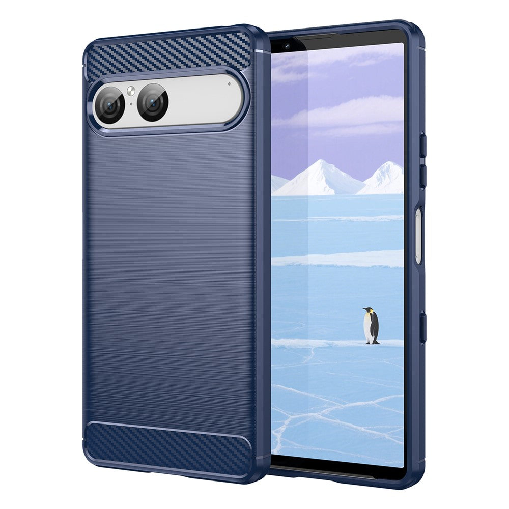 Carbon Fiber Texture Brushed Case - For Sony Xperia 10 VII