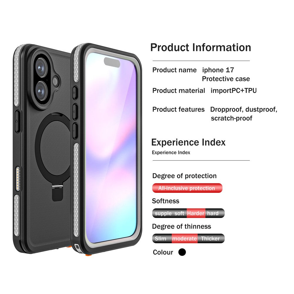 RedPepper IP68 Waterproof Case Compatible with MagSafe - For iPhone 17