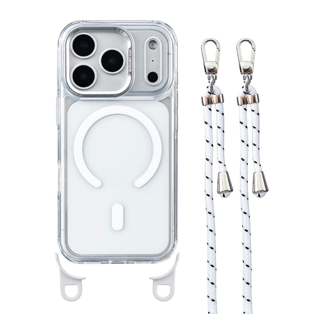 Clear MagSafe PC+TPU Case with 150cm Lanyard - For iPhone 18 Pro / 17 Pro