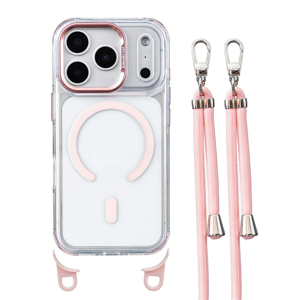 Clear MagSafe PC+TPU Case with 150cm Lanyard - For iPhone 18 Pro / 17 Pro