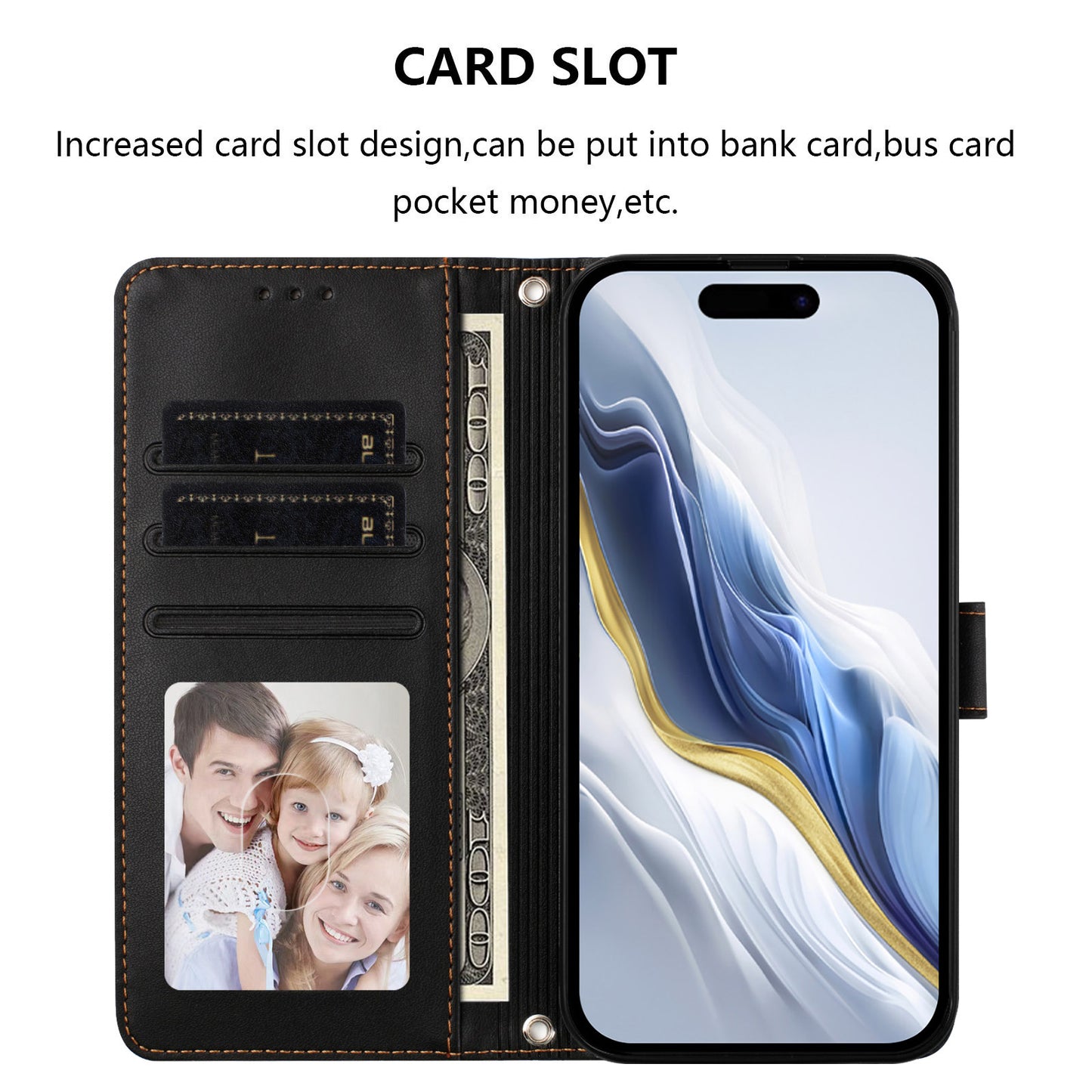 Love Cat Pattern Imprint PU Leather Wallet Case with Wrist Strap - For OnePlus 15