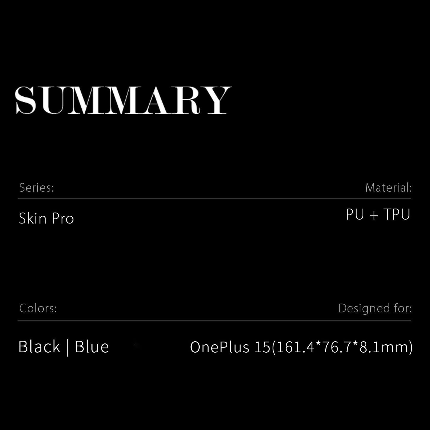 Dux Ducis Skin Pro Series PU Leather Wallet Case - For OnePlus 15