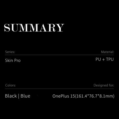 Dux Ducis Skin Pro Series PU Leather Wallet Case - For OnePlus 15