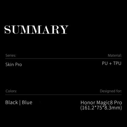 Dux Ducis Skin Pro Series PU Leather Wallet Case - For Honor Magic8 Pro