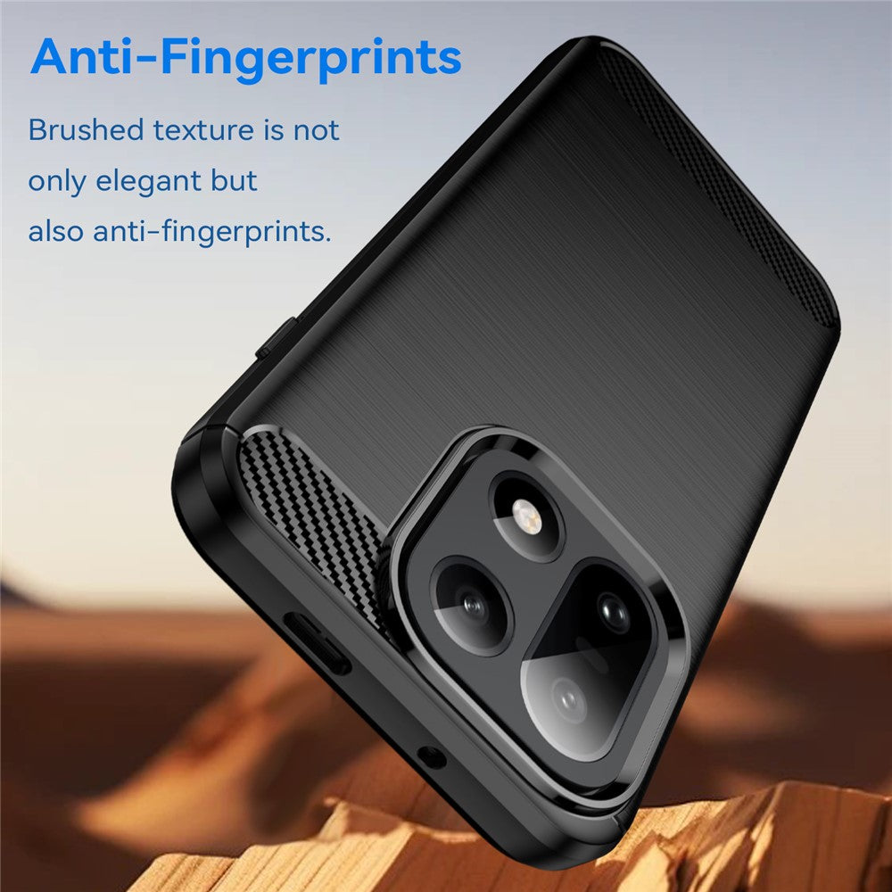 Carbon Fiber Texture Brushed Phone Case - For OnePlus 15