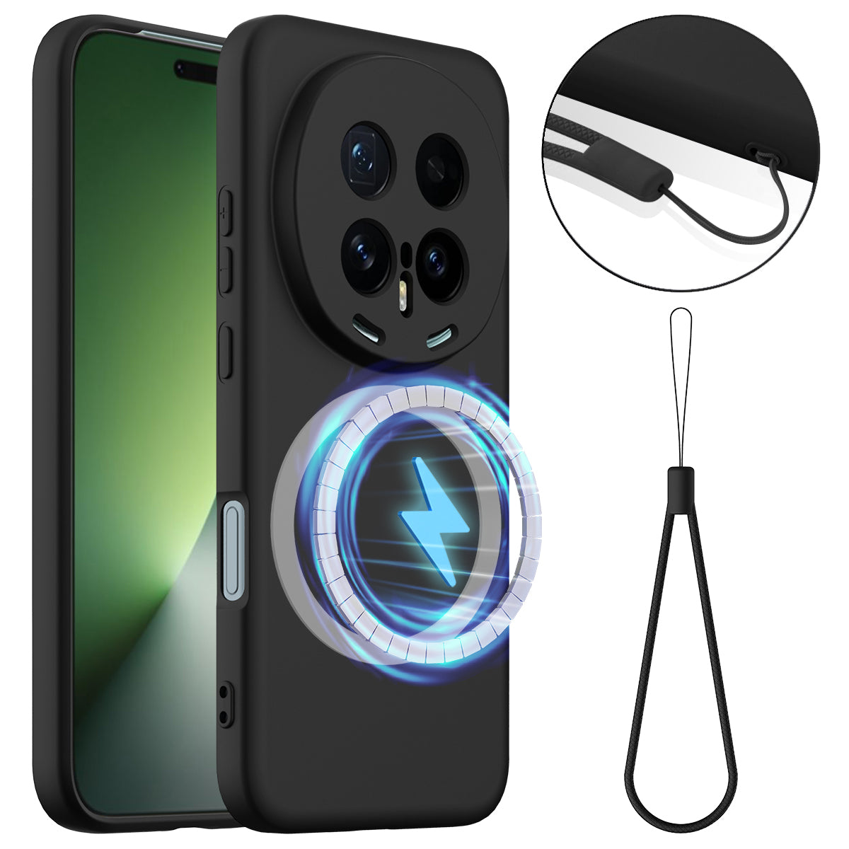 Liquid Silicone MagSafe Case Phone Cover - For Honor Magic8 Pro