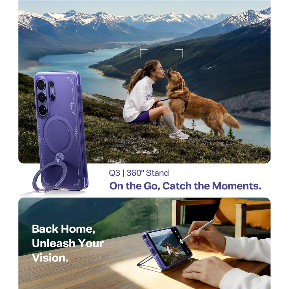 TORRAS Ostand Q3 Air Series PC + TPU Case - For Samsung Galaxy S26 Ultra