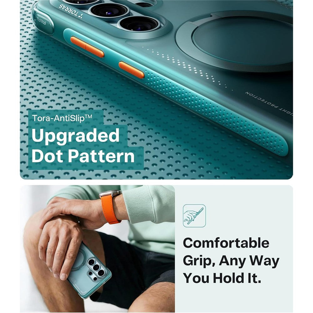 TORRAS Ostand Q3 Air Series PC + TPU Case - For Samsung Galaxy S26 Ultra