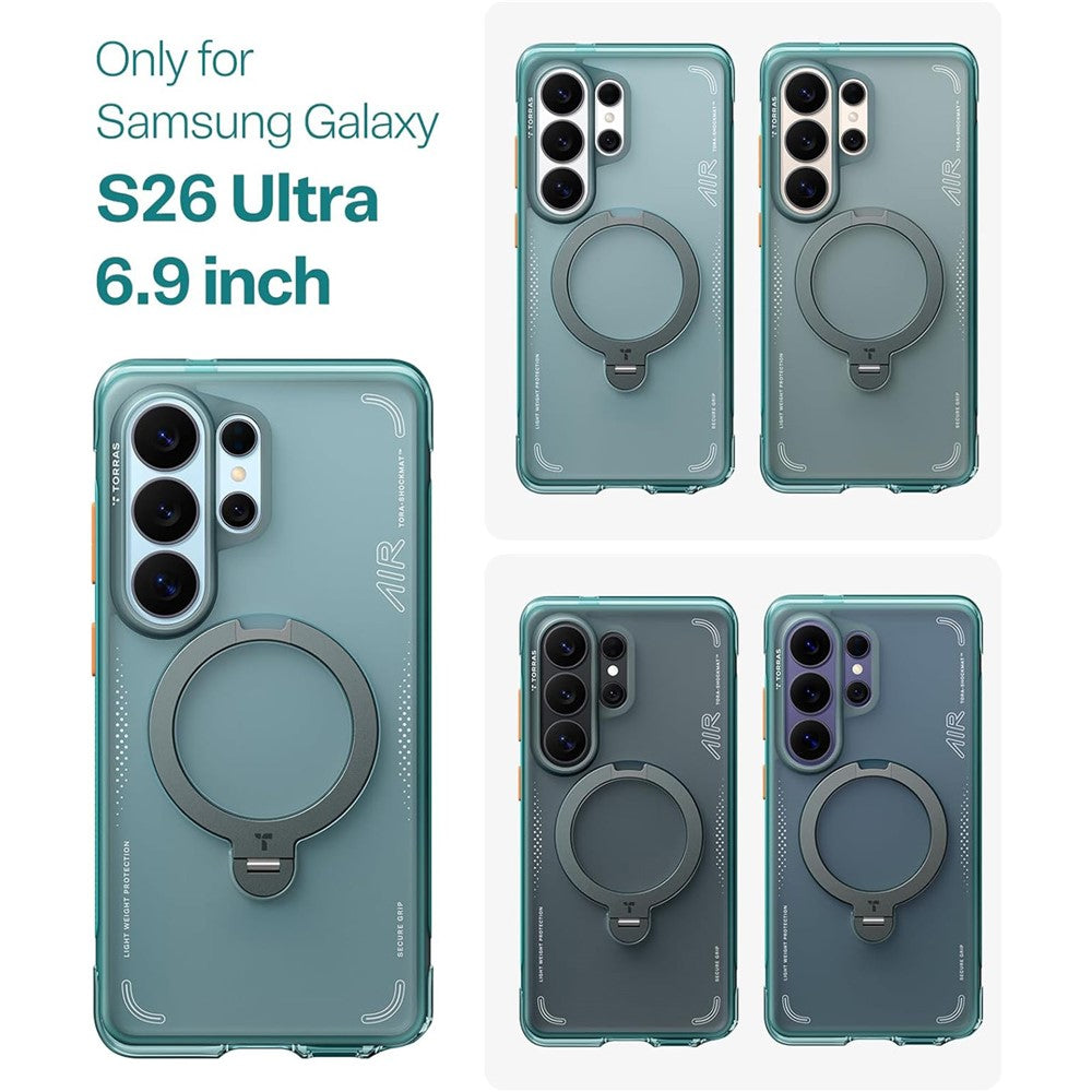 TORRAS Ostand Q3 Air Series PC + TPU Case - For Samsung Galaxy S26 Ultra