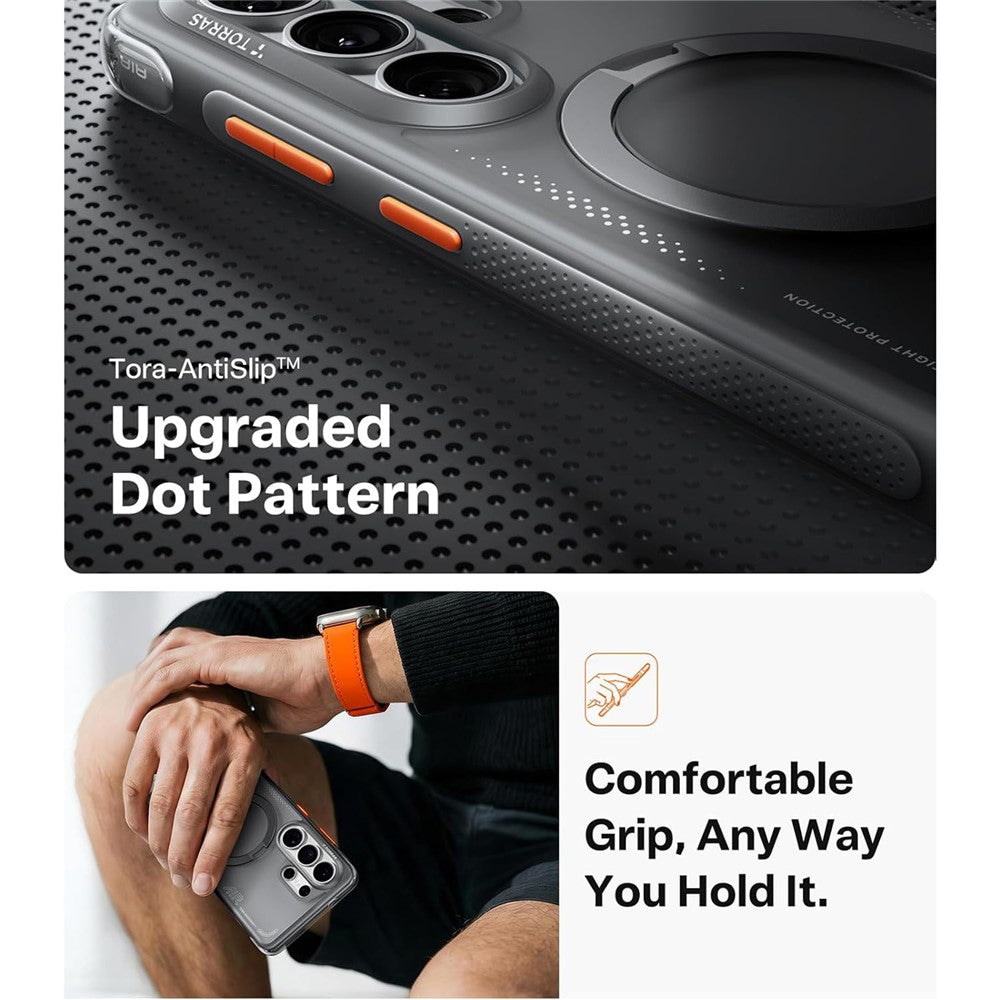 TORRAS Ostand Q3 Air Series PC + TPU Case - For Samsung Galaxy S26 Ultra