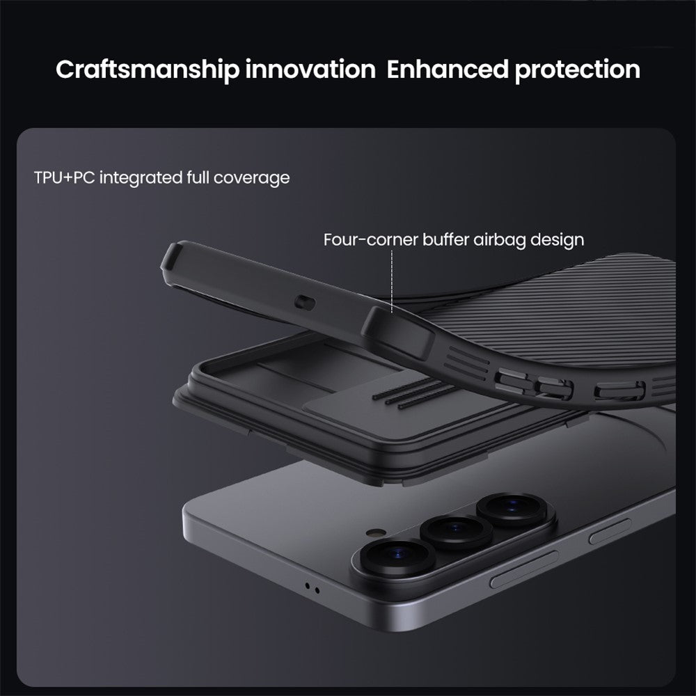 Nillkin CamShield Pro PC + TPU Black Phone Case - For Samsung Galaxy S26