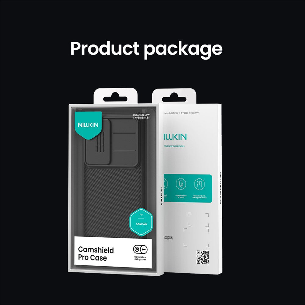Nillkin CamShield Pro PC + TPU Black Phone Case - For Samsung Galaxy S26