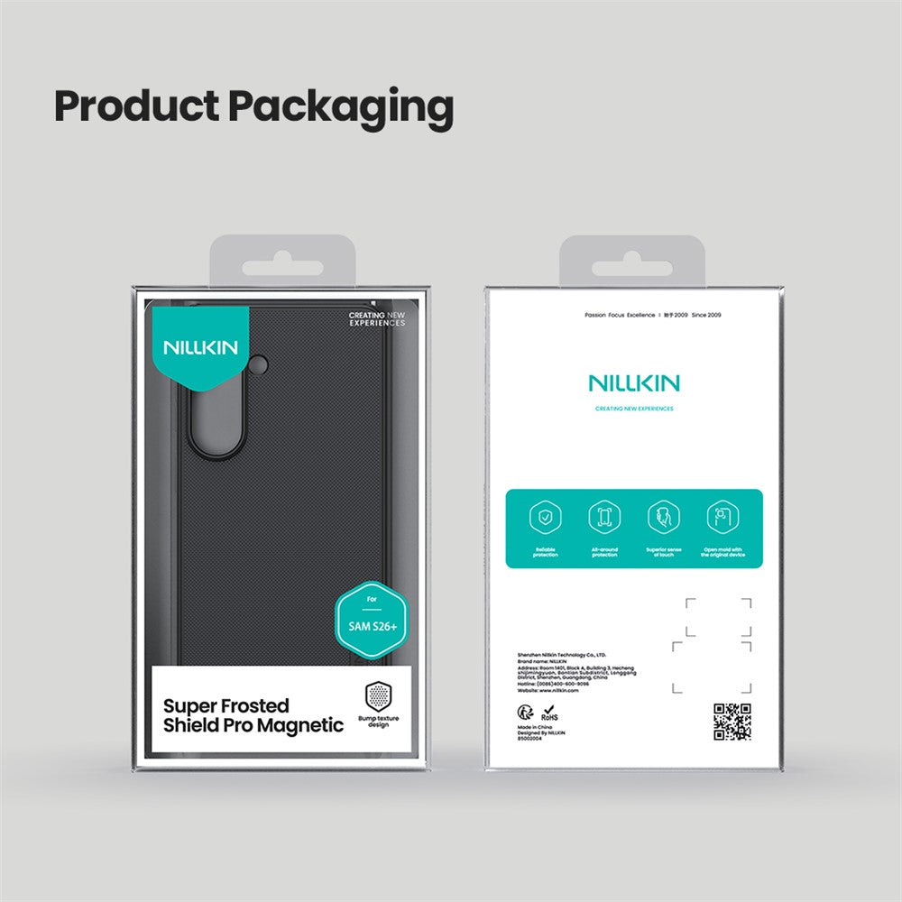 Nillkin Super Frosted Shield Pro MagSafe Black PC + TPU Case - For Samsung Galaxy S26+