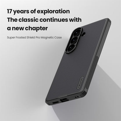 Nillkin Super Frosted Shield Pro MagSafe Black PC + TPU Case - For Samsung Galaxy S26