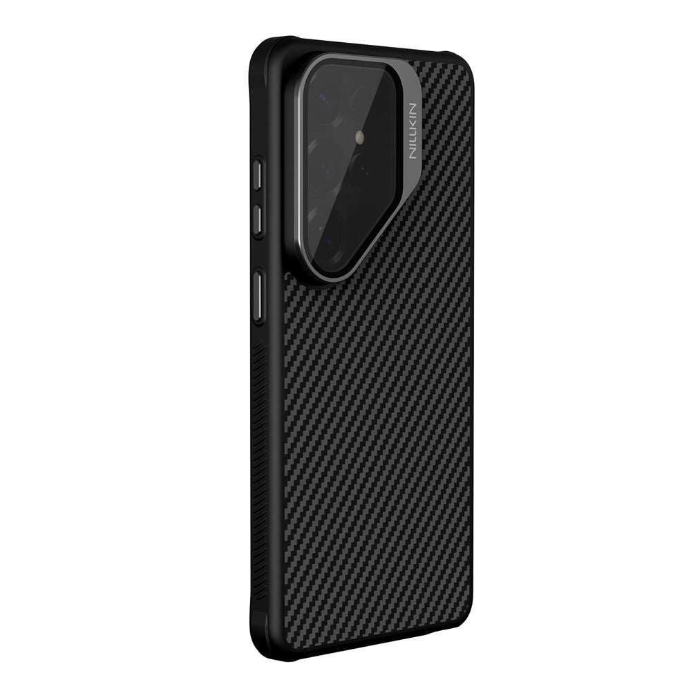 Nillkin MagSafe Case TPU + Aramid Fiber Lens Cover Kickstand Phone Cover - For Samsung Galaxy S26 Ultra