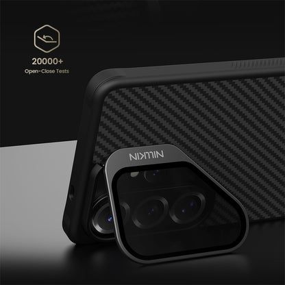 Nillkin MagSafe Case TPU + Aramid Fiber Lens Cover Kickstand Phone Cover - For Samsung Galaxy S26 Ultra