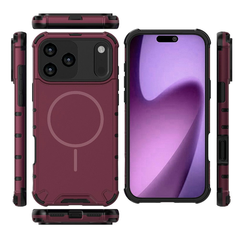 Corrugated Texture Heat Dissipation TPU + PC Phone Case - For iPhone 17 Pro Max