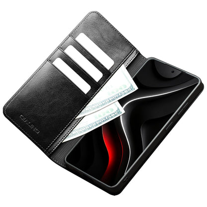 Qialino Genuine Cow Leather Wallet Case - For Samsung Galaxy S26