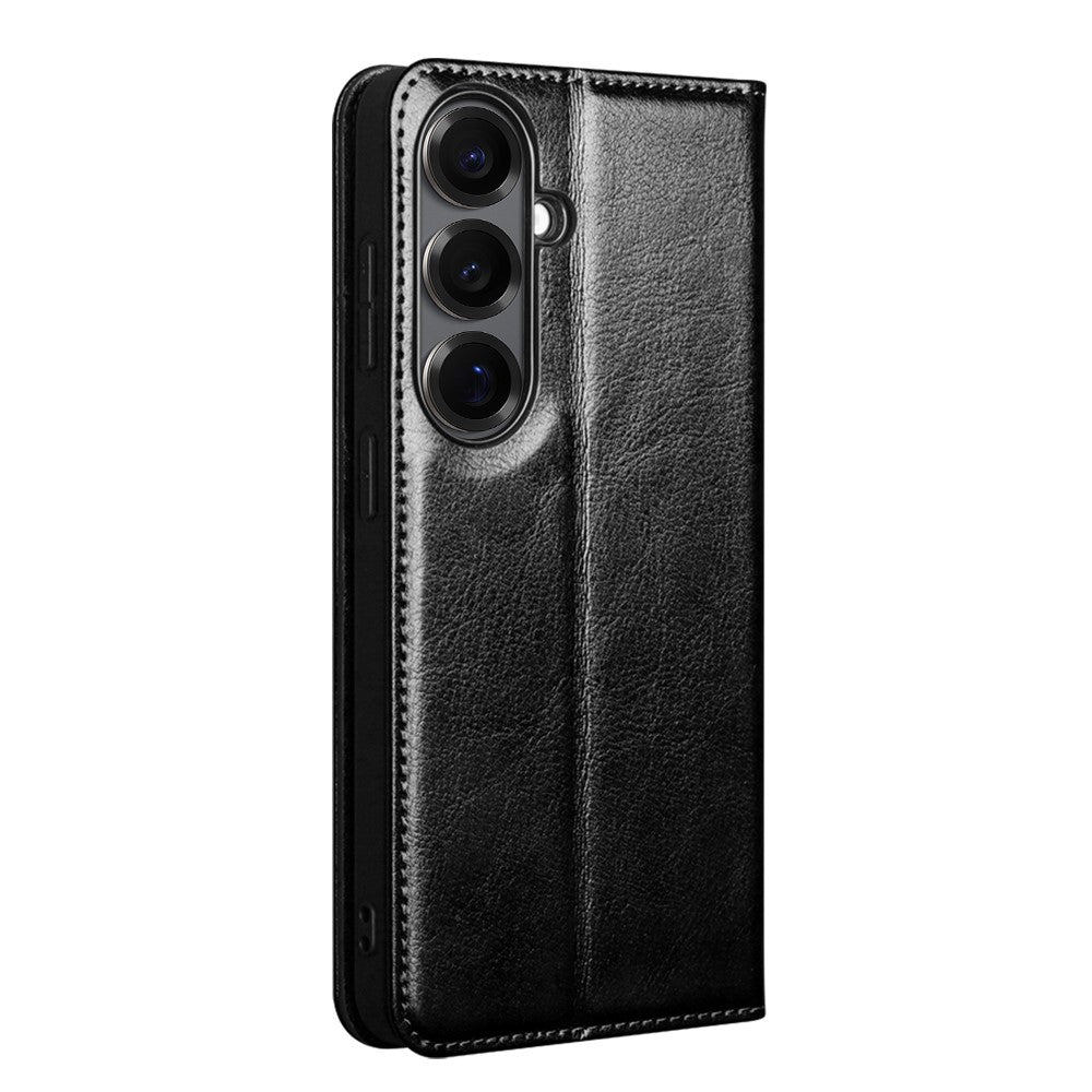Qialino Genuine Cow Leather Wallet Case - For Samsung Galaxy S26