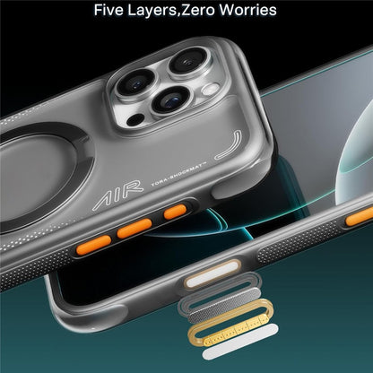 TORRAS Ostand Q3 Air Series Case with MagSafe PC + TPU Phone Cover - For iPhone 15 Pro Max