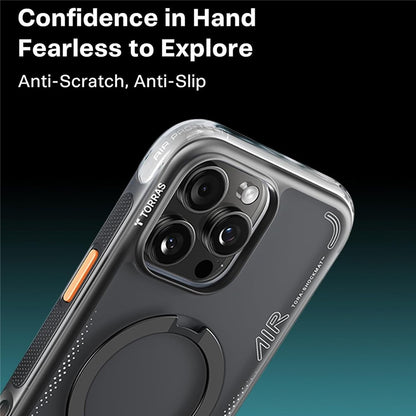 TORRAS Ostand Q3 Air Series Case with MagSafe PC + TPU Phone Cover - For iPhone 15 Pro Max