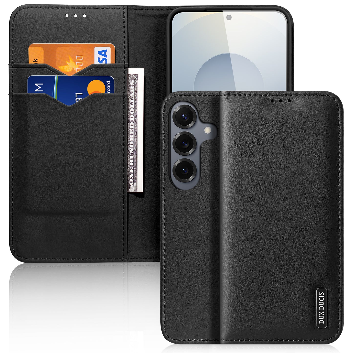 Dux Ducis Hivo Series PU Leather RFID Blocking Wallet Case - For Samsung Galaxy S26